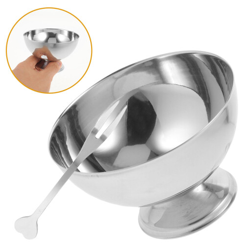 Set Bicchiere In Acciaio Per E Gelato Con 1