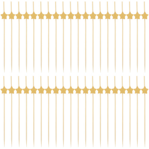 100 Pezzi Stuzzicadenti In Bamboo Per Cocktail E Aperitivi 1