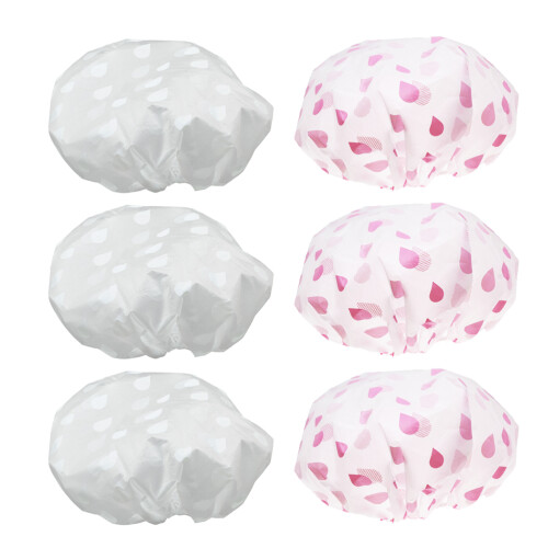 6St Vrouwen Douchemuts Waterdicht Badmuts Keuken Accessoire 1