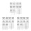 30 Pezzi Natale A Forma Fiocco Neve Con 10