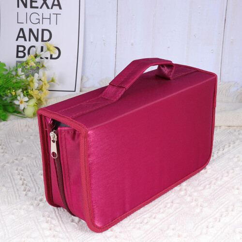 Mercerizzato Custodia Portatile 128 Pezzi Cd Rosso 2