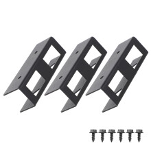 1Set Durable Carbon Steel Laptop Mount Under Desk Tablet Holder Black