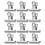 12 Pezzi Clip Metalliche Per Unghie Posticce Art 4