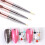 2 Set/6 Pezzi Penna Per Su Unghie E Per Nail Art 2