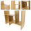 1Desktop Boekenkast Khaki Mdf Compact En Ruimtebesparend 5