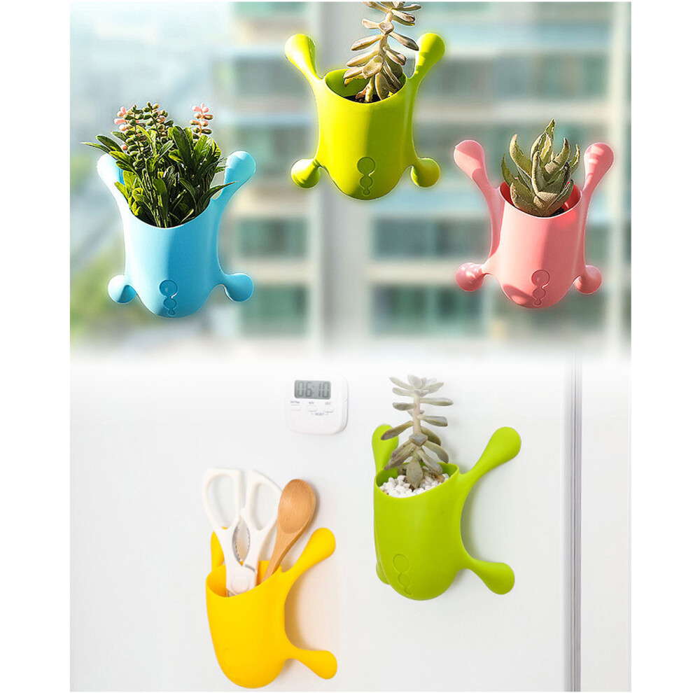 1 Sztuka Kreatywna Plastikowa Doniczka Zielona-image