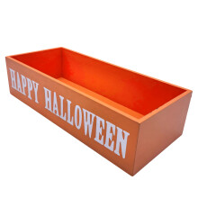 2 Sztuki Halloweenowa Miska Na Cukierki, Drewniany Talerz
