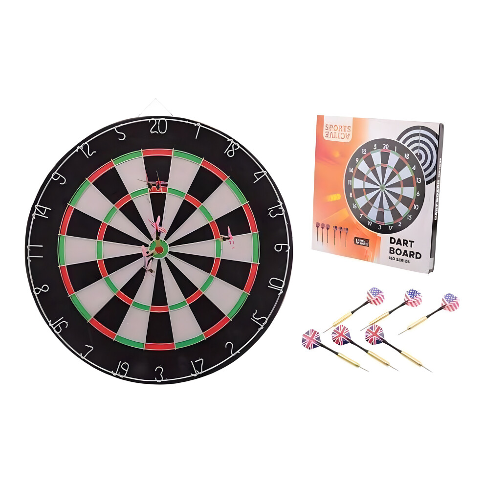 Dartboard 180 Series Including 6 Darts 8719762775669