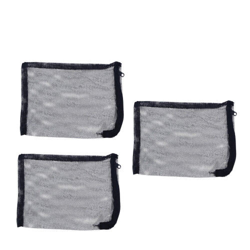 3Pcs 15X20Cm Zipper Nylon Média Saco Para 1