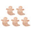 5Pcs Tabuleiro Charcutaria Halloween Madeira Com Compartimentos 5