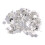 200 Pcs De Tarraxa 10Mm Prata Para 4