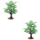 2Pcs Árvore Forma Decoração Paisagem Micro 8