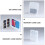 20St Sd Kaart Organizer Wit 8 Slots ABS Hard Plastic Box 10