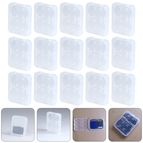 20St Sd Kaart Organizer Wit 8 Slots ABS Hard Plastic Box 2