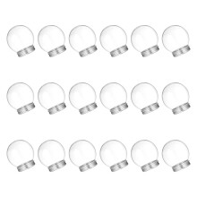 54Pcs Transparent Plastic Snow Globe Jars DIY Creative Craft Supplies