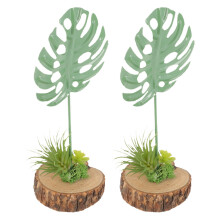 6 Stuks Kunstmatige Monstera Plant Voor Thuis En Kantoor