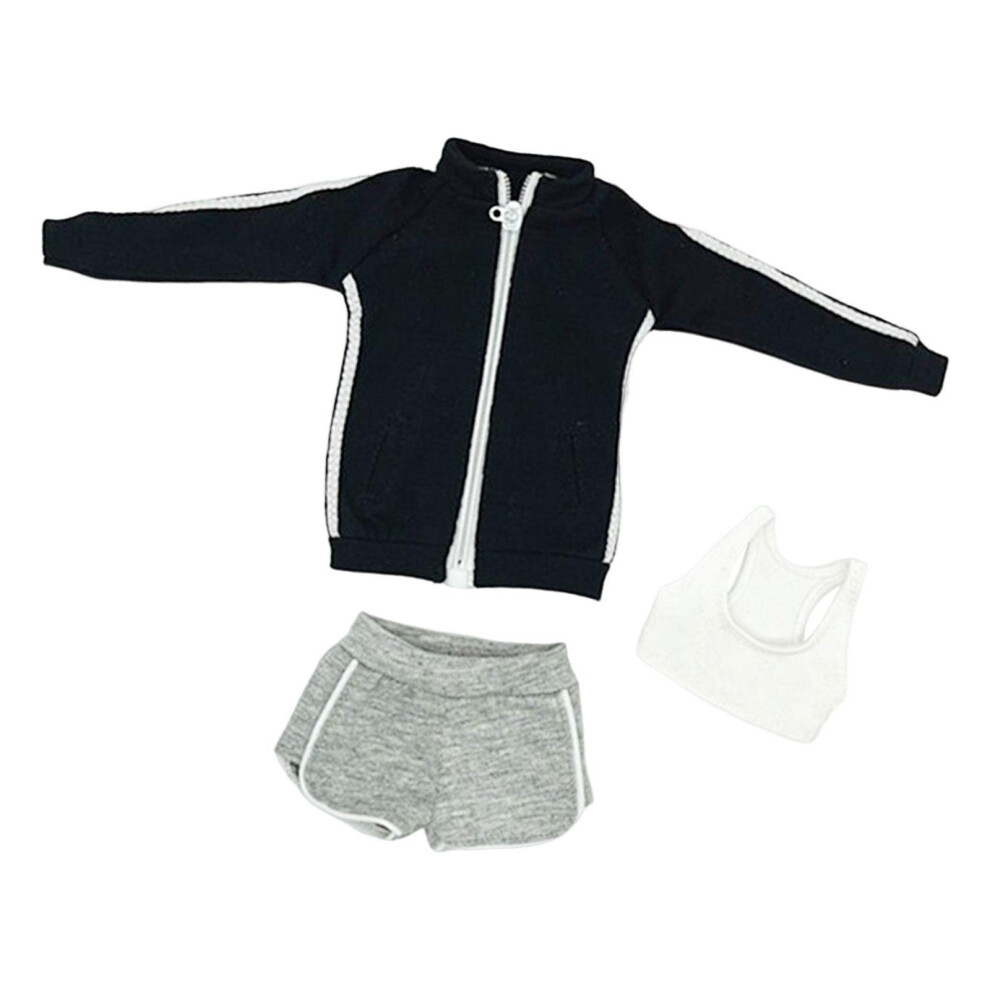 (Black) Fashion 1/6 Scale Female Dolls Clothes for 12 inch Soldiers Figures-image-OPC-PM8GR69-NEW