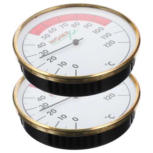 2 Pcs Termómetro De Parede Para Sauna Medidor De Temperatura