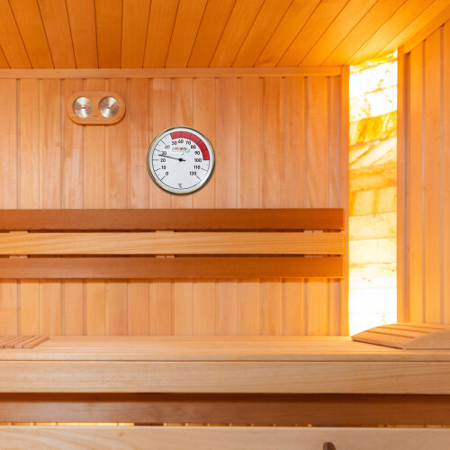 2 Pcs Termómetro De Parede Para Sauna Medidor De Temperatura 2