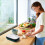5pcs divided dinner plate reusable food tray for portion control 2