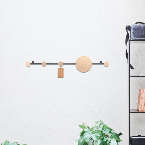 1Pc Black Iron Clothes Hook Wall-Mounted Hanger for Home Coat Hat 1