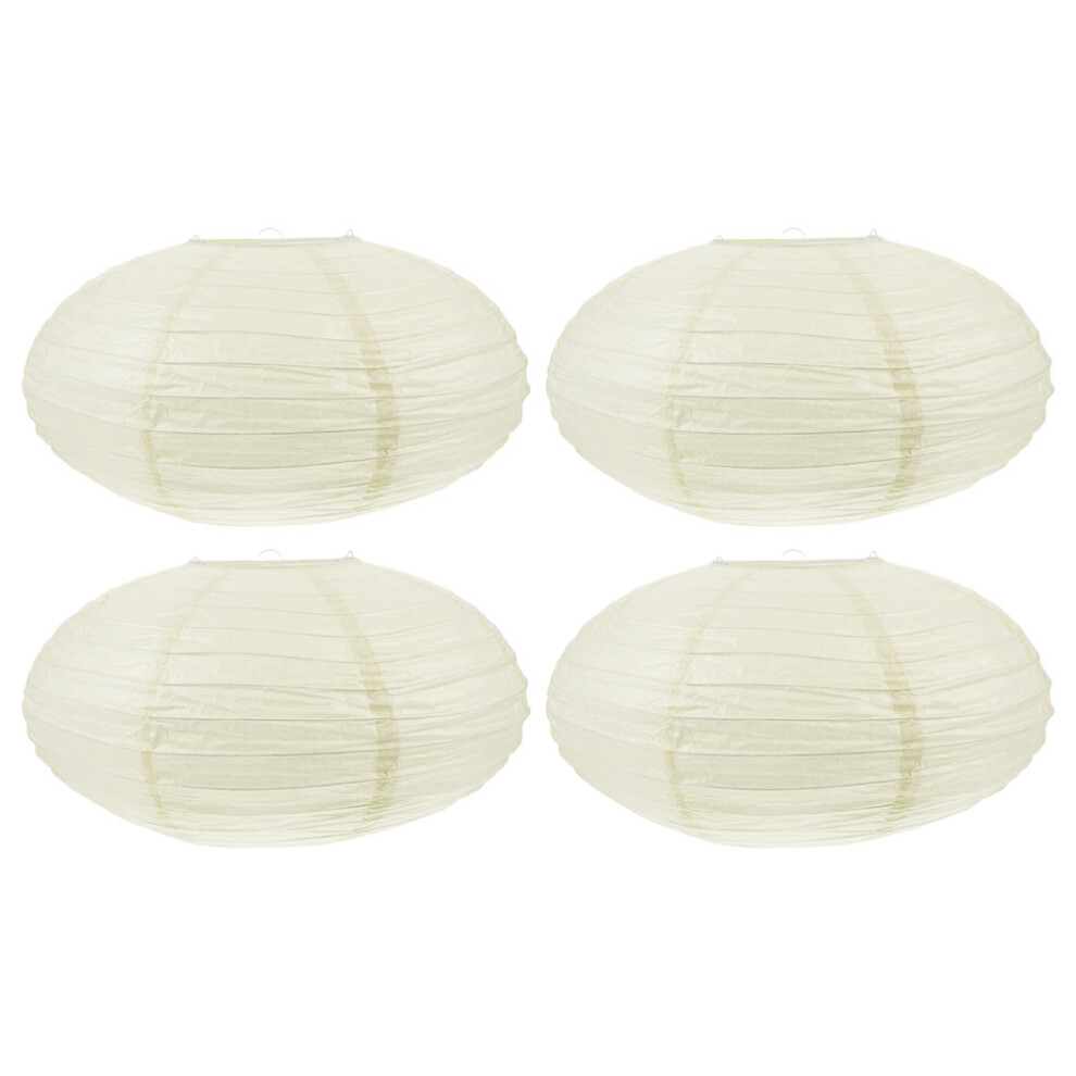 12 Sztuk SkłAdane OkrąGłE Papierowe AbażUry Na Dekorację-image