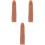 3 Unidades Modelo De Dedo De Silicone Flexível Para Unhas Acrílico 5