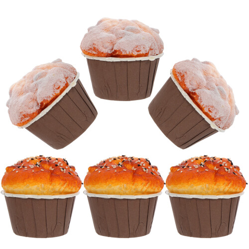 6 Stuks Levensechte Cupcake Model Nep Cake Decoratie