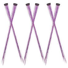 6 Unidades Kit Extensiones Lentejuelas Clip En