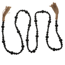 1St Kralen Wandhanger Pastoraal Stijl Zwart Voor Thuisdecoratie