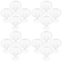 20 Unidades Pequenos Transparentes Para Vinho E Cocktail