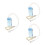 3 Sets Handmatige Schapen Melkmachine Draagbaar met Zuigpomp 10