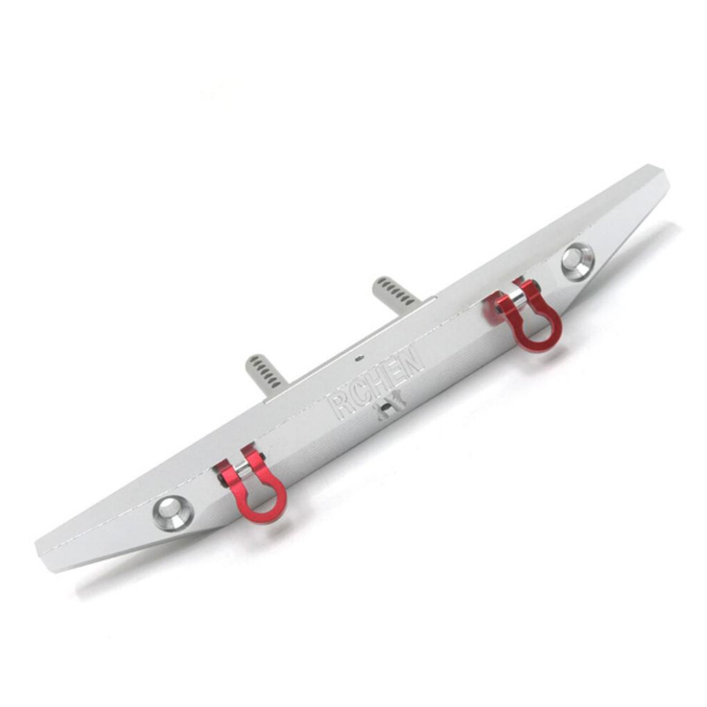 (Silver) RCGOFOLLOW Aluminum Alloy Durable Rear Bumper Wear-resistant Rc Rear-image-OPC-PM8HDHS-NEW