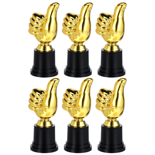 6 Unidades De Troféu De Polegar Para Competição