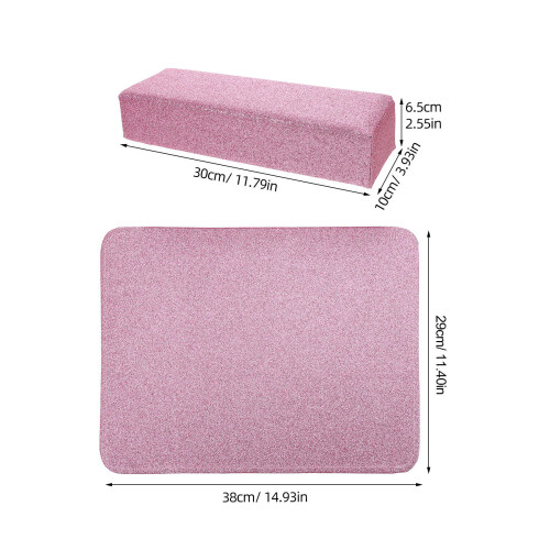 Conjunto Almofada Repouso Para As Pedicure Com Tapete 2