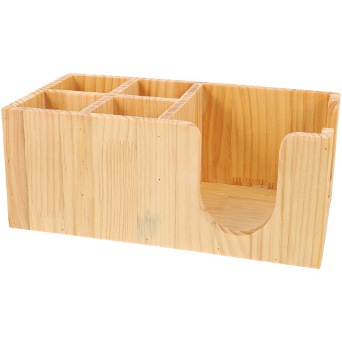 Organizador De Café Madeira Com Acessórios E Suporte Temperos 1