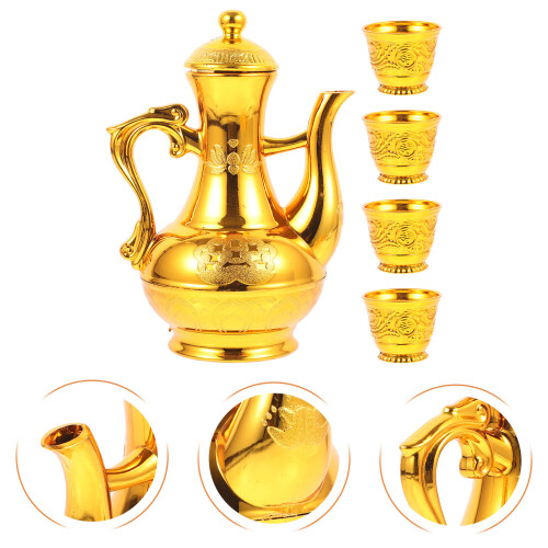 Conjunto Com De Vinho E Taça , Acessório Para Buda 1