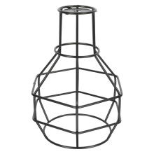 1Compacte Zwarte Ijzeren Lampenkap Met Retro Design Voor Muurlamp