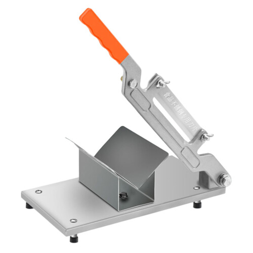 1Pc Manual Beef Lamb Stainless Steel Kitchen Cutter Silver 2