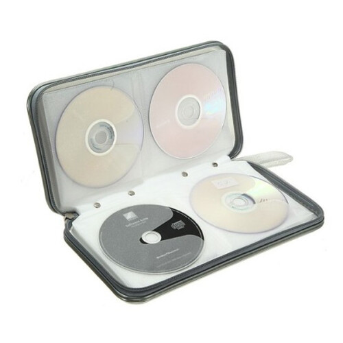 Portátil Plástico 80 Discos Cd Dvd Vcd Funda Estuche 1