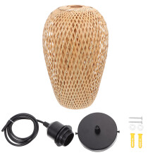 Classical Bamboo Weaving Indoor Ceiling Light Style