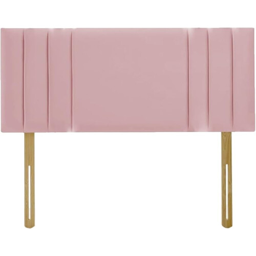 (King Pink)5ft Plush Velvet Padded Lined Headboard