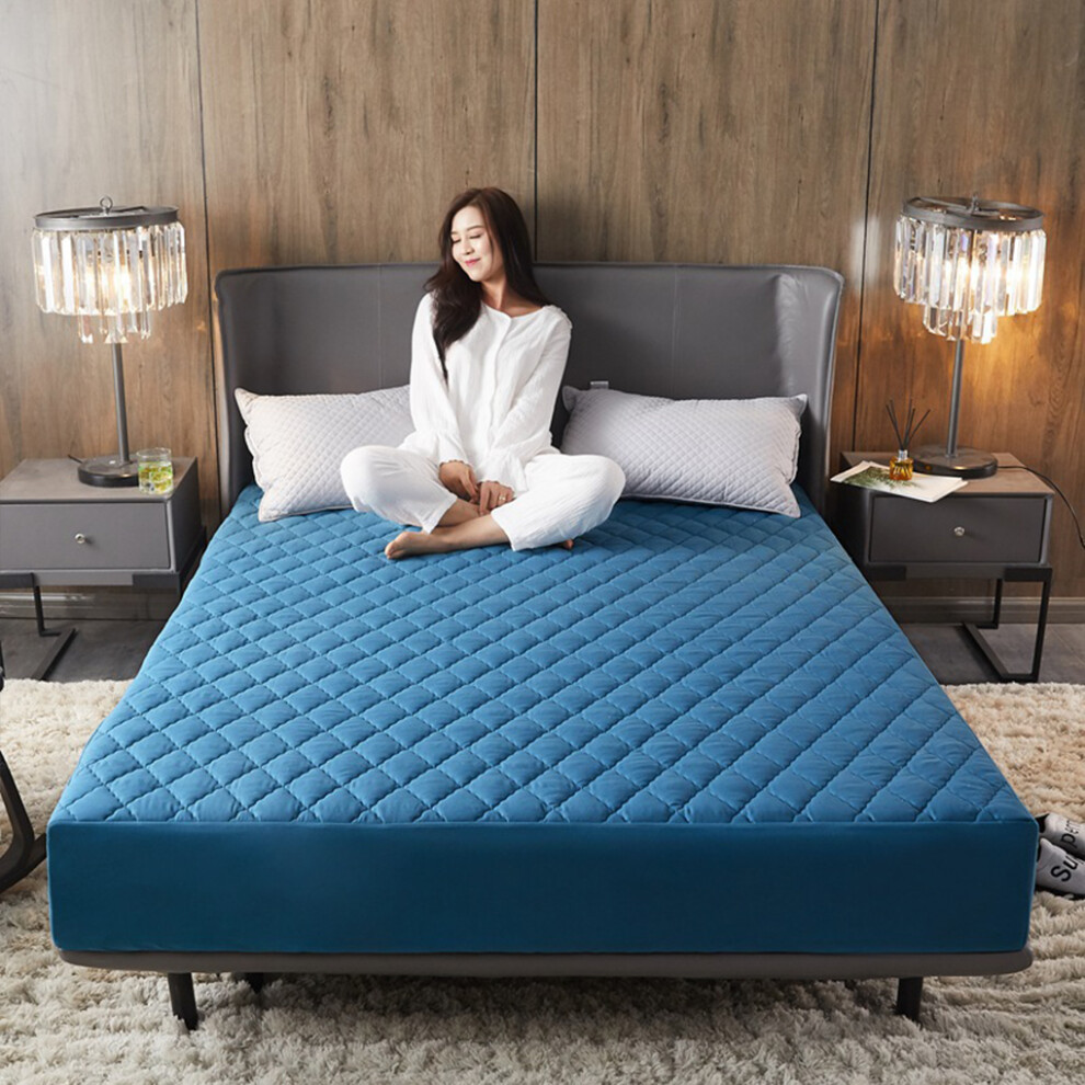 (dark blue) Sleep With Knowing Mattress Is Protected Breathable Protector-image-OPC-PM8HXNR-NEW