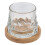 Conjunto De Para Whisky Com Base De Madeira 1
