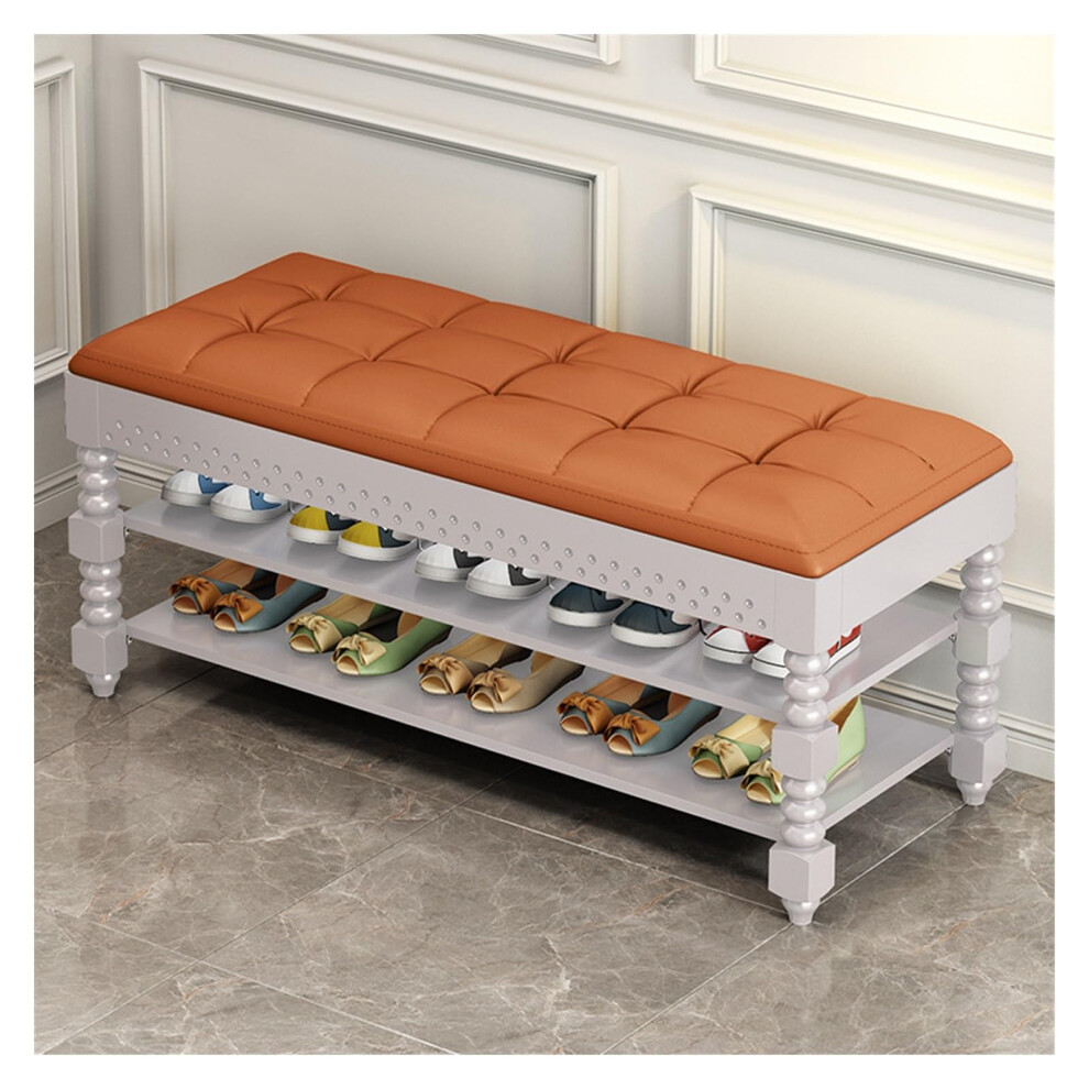 Foot Stool Nordic Round Ottoman For Home Entrance - Shoe Changing Stool, Multifunctional Shoe Rack, 100 Cm L, Color B-image-OPC-PM8HZ6Q-NEW