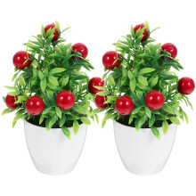 2 Unidades Árbol De Artificial En Maceta Decoración Bonsái