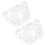 2Pcs Ingot Shaped Fruit Growth Molds Transparent PP Gardening Tool Set 1