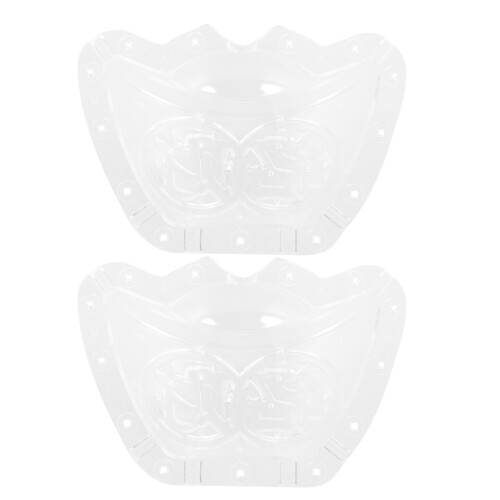 2Pcs Ingot Shaped Fruit Growth Molds Transparent PP Gardening Tool Set 1