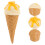 Cone De Sorvete Artificial Decoração Cenográfica Falsa 5