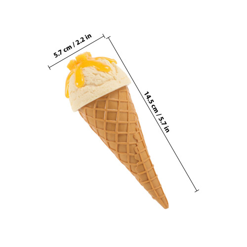 Cone De Sorvete Artificial Decoração Cenográfica Falsa 1
